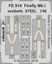 1/48 Fairey Firefly Mk.I seatbelts STEEL
