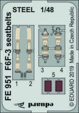 1/48 F6F-3 seatbelts STEEL