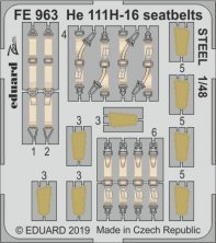 1/48 He 111H-16 seatbelts STEEL