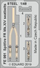 Supermarine Spitfire FR Mk.XIV seatbelts STEEL 1/48