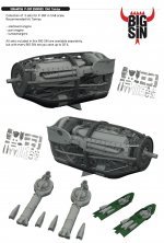 BIGSIN 1/48 P-38F engines for Tamiya