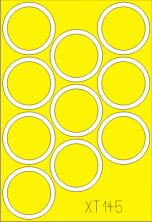 M-551 Sheridan wheel masks  1/35  (ACA)