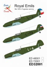 Exotic Decals Messerschmitt Bf-109E Service Yougoslave 1/32