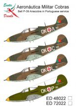 1/48 Portugues Aeroniutica Militar Cobras Bell P-39 Airacobra