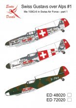 1/72 Swiss Air Force Gustavs over Alps Bf-109G-6 part 1