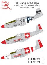1/72 Mustang in the Alps P-51B tested by Swiss Air Force