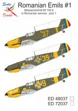 Exotic Decals Bf-109 E Romeno 1/72 Parte 1