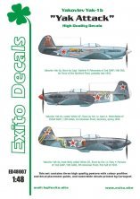 1/48 Yak Attack Yak-1b decals