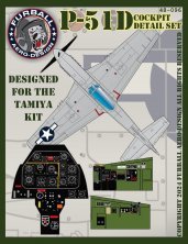 1/48 North-American P-51D Mustang Cockpit Detail Set