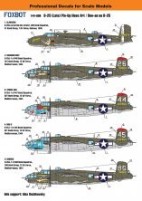 1/144 B-25 Mitchell late Pin-Up Nose art and Stencils