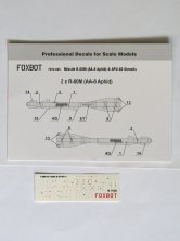 1/72 Stencils for R-60M AA-8 Aphid & APU-60