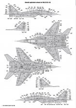 1/72 Stencils for Mikoyan MiG-29 9-12, 9-13, 9-51