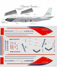 Boeing 707-227 Braniff N7075 Model Kit 1/144
