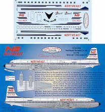Douglas DC-6B Northeast Sunliner Model Kit 1/144