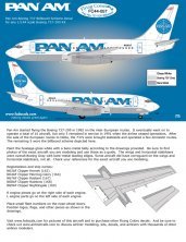 1/144 Pan Am Boeing 737 Billboard Scheme