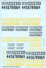1/48 Swedish Air Force Thick Numerals 1935-63 Decals