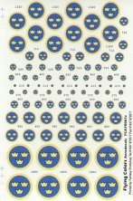 Flying Colors Aero Insignes Nationaux Su�dois Modernes 1/72