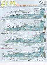 1/48 Mirage 2000B, C, 5F, D, N (9) C 4647 and D