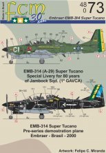 1/48 Super Tucano Jambock 80 years Demonstrator black Tucano