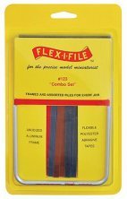 Flex-I-Files Anodized Aluminum Frame + 17 Abrasive Tapes