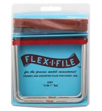 Flex-I-Files 3 Anodized Aluminum Frames 13 Abrasive Tapes
