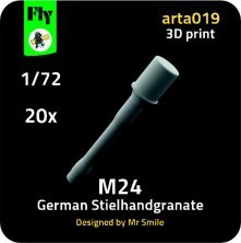FLY 1/72 Stielhandgranate M24 Allemande 20 pcs.