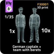 1/35 1x Captain & 10x Sailors with berets