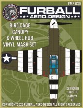 1/48 North-American P-51B canopy frame paint mask