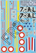 Azur Dassault-Mystère IVA Decals 1/72 Azur Dassault-Mystère IVA Decals 1/72