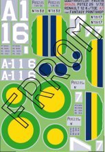 Azur Brazil Potez 25 Decals 1/72 Azur Brazil Potez 25 Decals 1/72