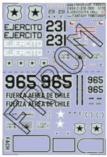 1/72 Casa C-212-300 Chile 231 Ejercito and 965 FACH
