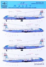 1/144 Ilyushin IL-18 retro 60 years Malev painting