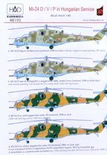 1/48 Mil Mi-24D/Mi-24V/Mi-24P in Hungarian Service