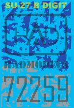 1/72 Ukrainian Su-27 P1M Flanker B Digital Camouflage decals