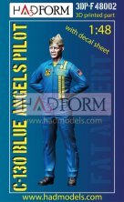 1/48 C-130 Blue Angels Pilot 3D-Printed with decal