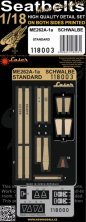 1/18 Messerschmitt Me-262A-1a seatbelts