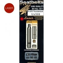 1/24 Republic P-47D Thunderbolt  Seatbelts (for Kinetic)