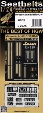 HGW Ceintures de s�curit� Bf 109G-6 1/24 pour Airfix
