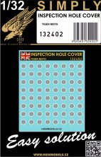 1/32 Inspection Hole Cover TIGER MOTH SIMPLY decal