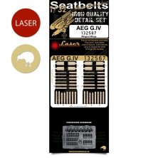 1/32 AEG G.IV pre-cut (laser) Seatbelts