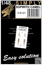 1/48 Sopwith Camel Simply Edition Relief Print Seatbelts