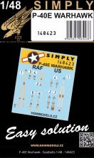 1/48 Seatbelts P-40E Warhawk SIMPLY