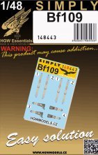 HGW Ceintures de s�curit� Bf 109 Simply 1/48