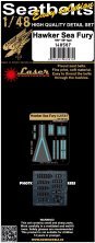 1/48 Hawker Sea Fury Zb type pre-cut seatbelts Af ZB Type