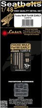 Focke-Wulf Fw-190 Early pre-cut Seatbelts 1/48