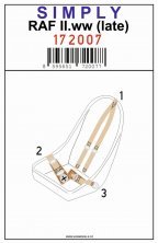 1/72 Raf II.WW Simply Edition Relief Print Seatbelts