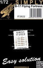 1/72 Seatbelts B-17 Flying Fortress Fabric, SIMPLY