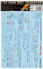 1/32 Decals Bf 109 G/K STENCILS Part 1