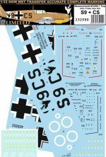 1/32 Decals Bf 109E-7 Trop, El Daba Libya 1942