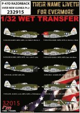 1/32 Decals P-47 D Razorback Over New Guinea Pt.2
